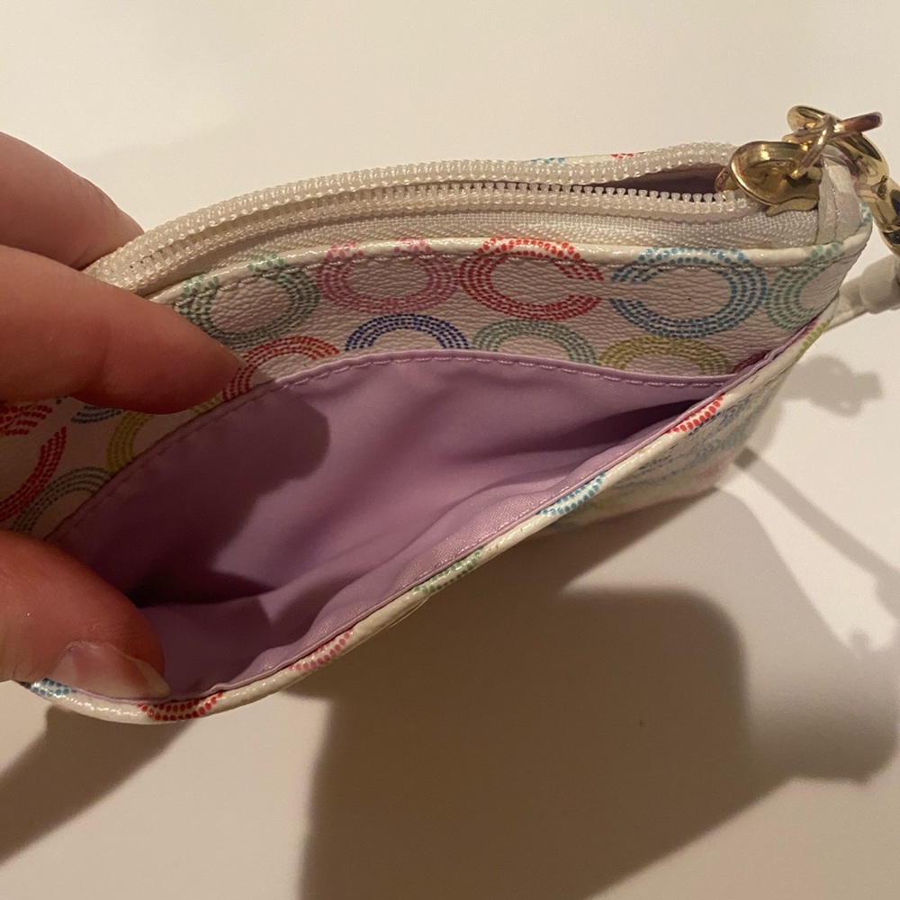 Coach White Wristlet - Picture 5 of 5